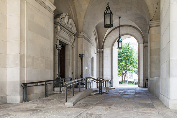 GSA historic building with ramp