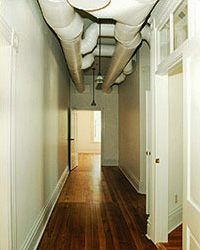 Photo of ductwork retrofit