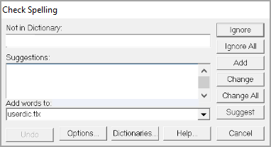 Illustration SI Editor's Tools Menu - Spell Check: Check Spelling