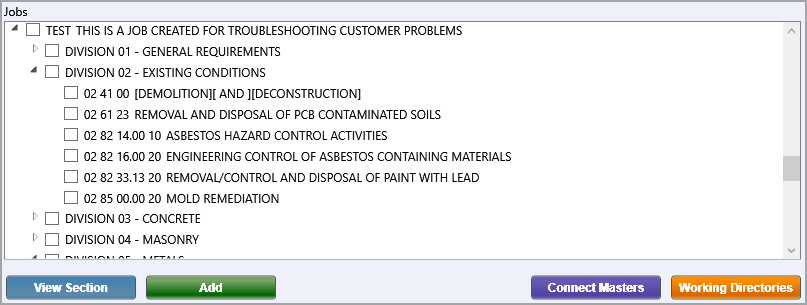 SI Explorer's File Menu - Add Sections: Jobs Illustration SI Explorer's File Menu - Add Sections: Jobs