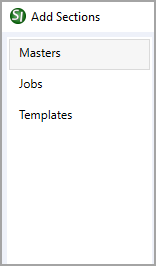 SI Explorer's File | Add Sections: Masters Tab Illustration SI Explorer's File | Add Sections: Masters Tab