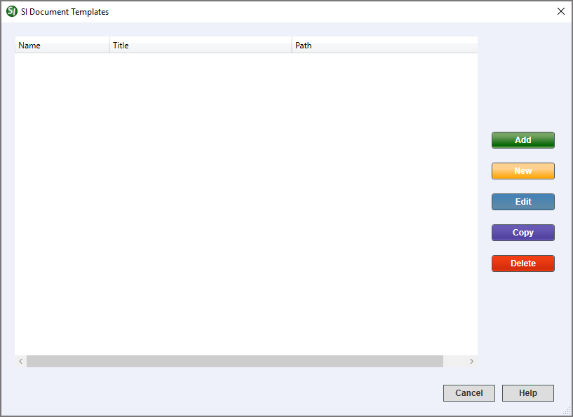 Illustration SI Explorer's Tools Menu - SI Document Templates