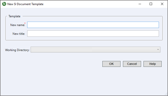 Illustration SI Explorer's Tools Menu - SI Document Templates: New